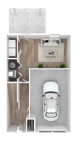 Hudson Ridge Phase 1, 4 Bedroom First Floor Plan With Garage