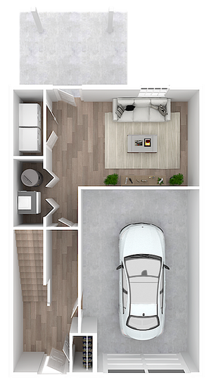 Pinebrook 4 Bedroom First Floor Plan With Garage