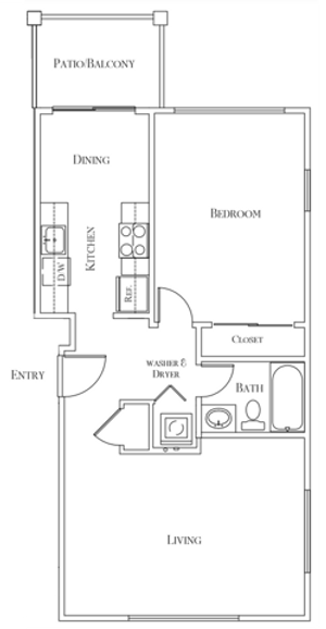 One Bedroom Deluxe - 700 sq ft