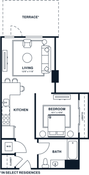 A5U| Junior 1x1 | 539 sq ft