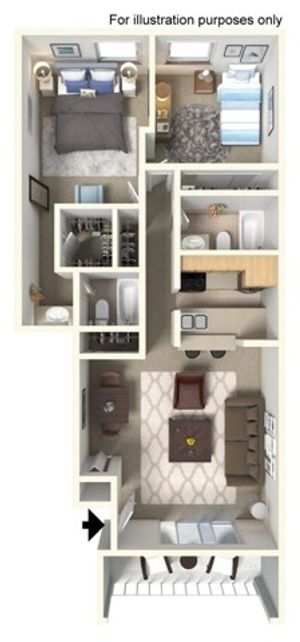 Two Bed Two Bath