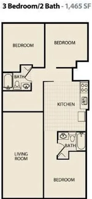 3bd2bt floorplan