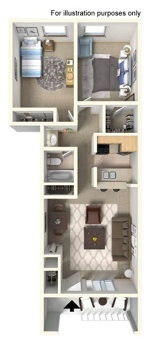 Two Bed One Bath