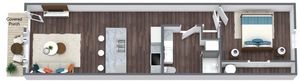 Hemlock 1 bedroom floorplan