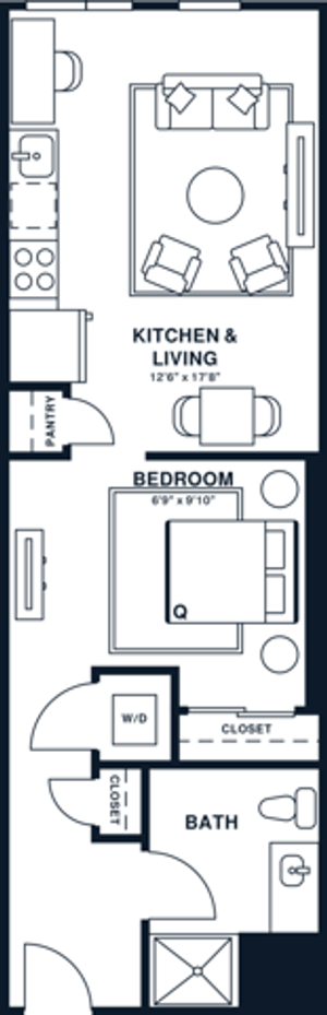 S5 | Studio | 557 sq ft