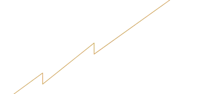 Artistic zigzag golden line on a black background, adding a touch of elegance and modern style.