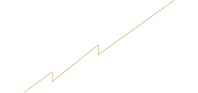 Artistic zigzag golden line on a black background, adding a touch of elegance and modern style.