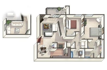 Two Bedroom Apartment | Littleton CO Apartments | Summit Riverside Apartments