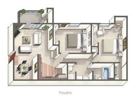 Two Bedroom Apartment | Littleton CO Apartments | Summit Riverside Apartments