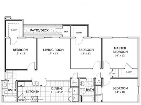 Coryell Crossing 4 Bedroom Floor Plan