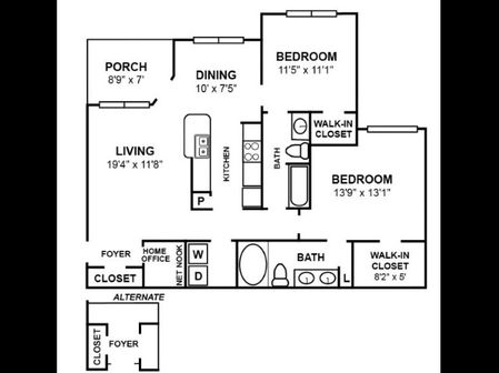 B3R2 Floor Plan Image