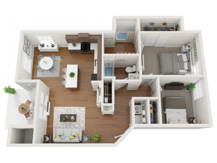 furnished sapphire floor plans