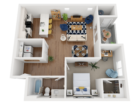 caspian floor plan 3d
