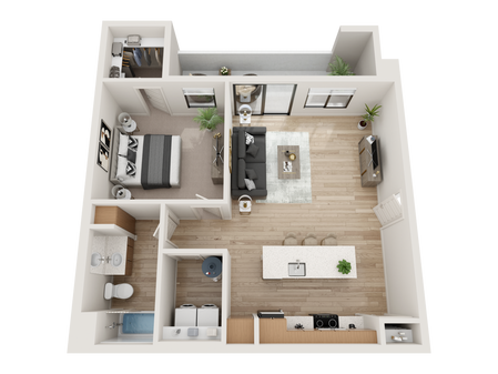 acero on roosevelt one bedroom apartment