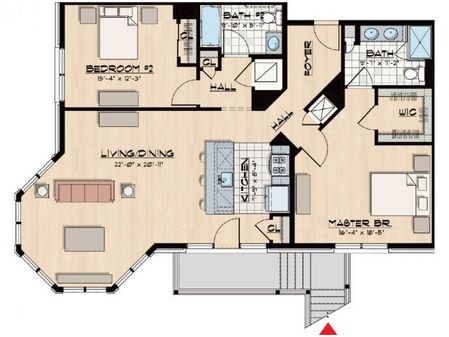 B12 - Two Bedroom, Two Bathroom