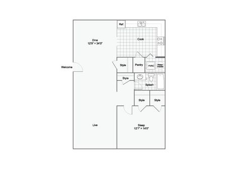 One Bedroom One Bathroom