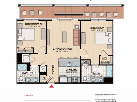 Two Bedroom with Terrace
