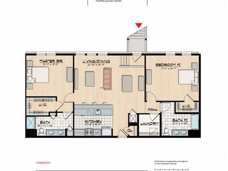 Two Bedroom with Brownstone Entrance
