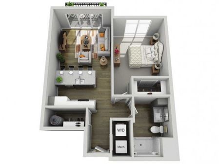 Floor Plan 1D | State Street Station | Apartments in Wauwatosa, WI