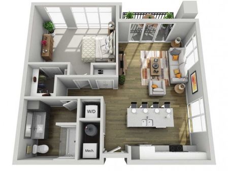 Floor Plan 1G | State Street Station | Apartments in Wauwatosa, WI