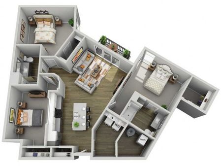 Floor Plan 3A | State Street Station | Apartments in Wauwatosa, WI