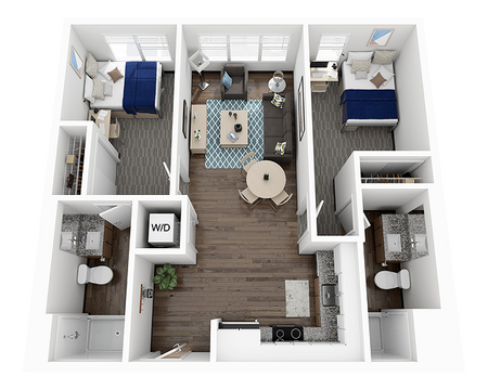 2x2 A Penthouse | 4 beds