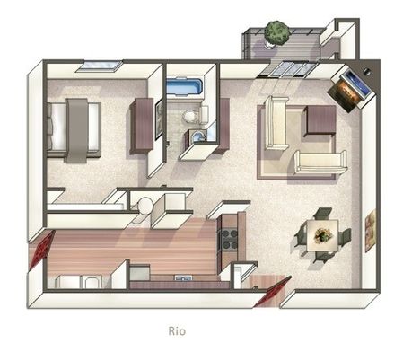 One Bedroom Apartment | Littleton CO Apartments | Summit Riverside Apartments
