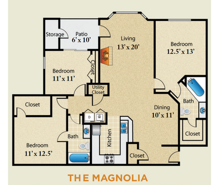 The Magnolia Floor Plan Image