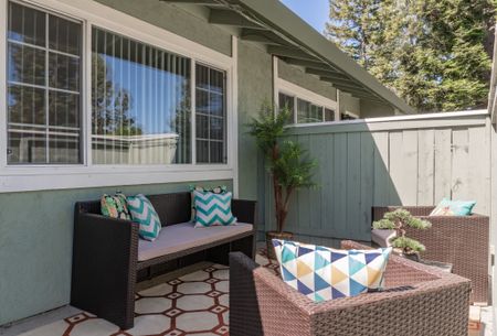 Spacious Porch Area | Davis CA Apartments | Cottages on 5th