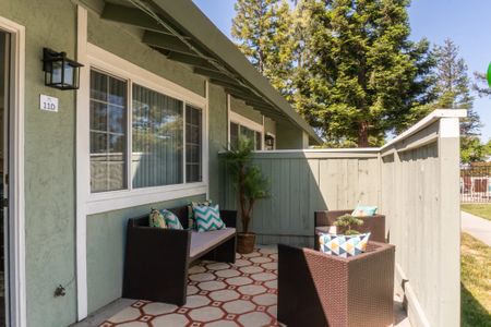 Spacious Porch Area | Davis CA Apartments | Cottages on 5th
