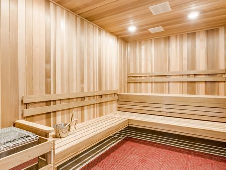 Sauna room with 3 benches