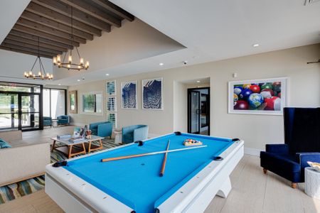 Apartment Game Room With Pool Table
