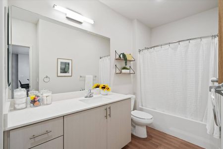 Apartment with bathtub