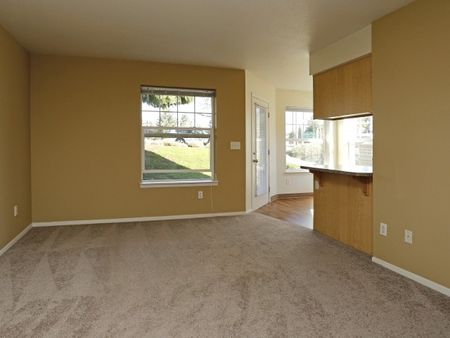 Large living room and dining area