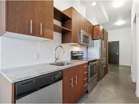 Apartments with stainless steel appliances