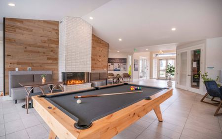 apartment with pool table