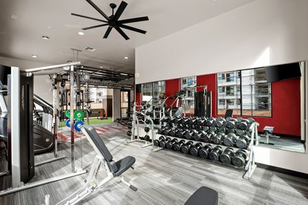 Amenity Rich Apartment Living in Mesa - Acero Hawes Crossing - State on the Art Fitness Center with Free Weights