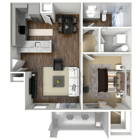 cambridge one bedroom apartment in gilbert, az