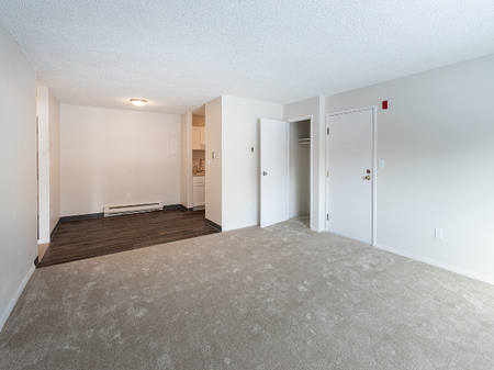 Living area in an apartment at Princeton Commons | Apartments in Claremont, NH
