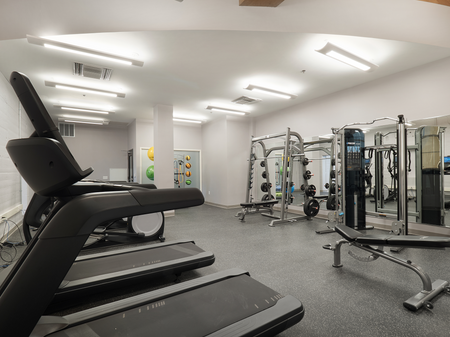 Exercise Equipment in Fitness Center | Washington Mill 240 | Lawrence, MA Apartments