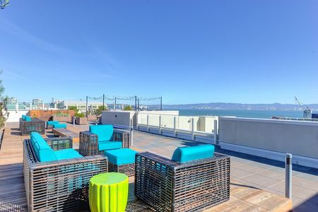 Rooftop seating area