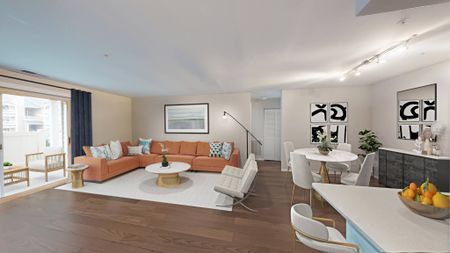 Expansive floor plan with ample design opportunity Countertops and White Cabinetry at Alister Town Center Columbia apartments.