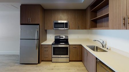 Image of kitchen with stainless steel appliances