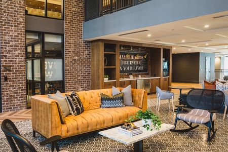 Boutique Feel with Modern Design - stylishly furnished common area at Modera Old Ivy in Atlanta