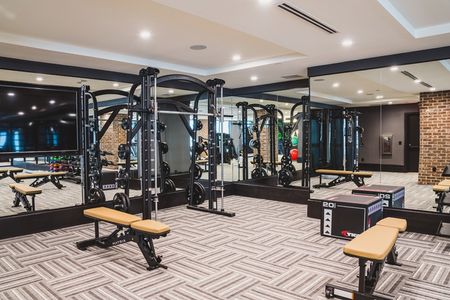 Fitness Studio with Cardio & Weight Stations at Modera Old Ivy apartments in Atlanta