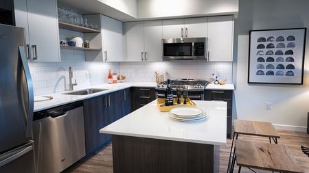 Kitchen with island seating