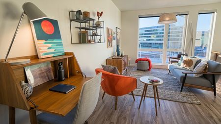 Modern, Open Concept Living Room