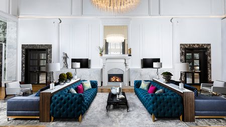 Former ballroom turned into posh resident social area