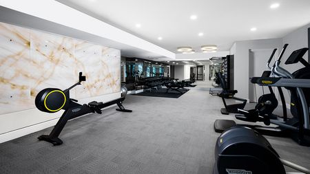 Club-quality fitness facility outfitted with elite equipment imported from Italy