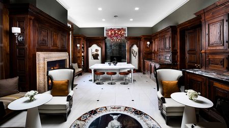 Curated resident lounge complete with fireplaces and stunning millwork